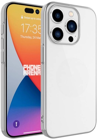Teleplus Apple Uyumlu iPhone 15 Pro Kılıf Sert Pc Renkli Çerçeveli Riksos Kapak