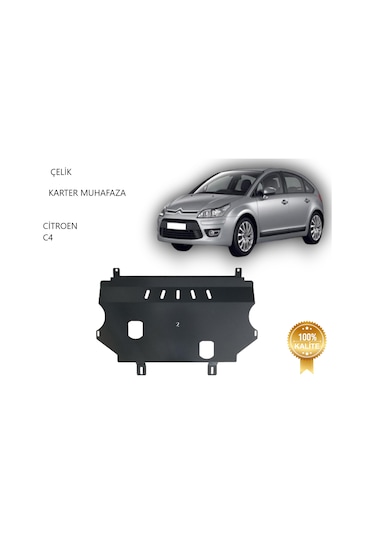 Citroen C4 Çelik Karter Muhafaza Koruma 2004 2005 2006 2007 2008 2009 2010