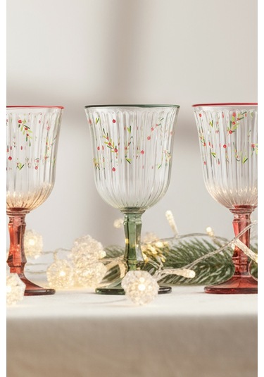 Clara 4'lü Su Kadeh Seti 240 Cc Renkli