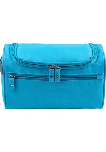 Geekyou Erkek Seyahat Çantası, Spor Ve Gezi İçin Dayanıklı Poliester, Çok Bölmeli, Taşınabilir, Yüksek Kapasiteli Tuvalet Malzemeleri Organizerı Mavi