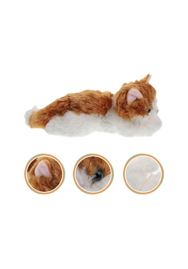 Peluş 36 Cm Sesli Kedi 4 Ass