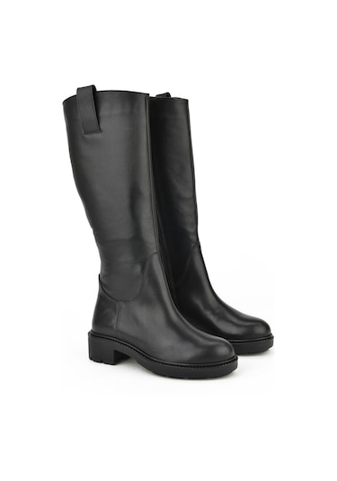 Ziya, Kadın Hakiki Deri Çizme 14319z88071 Siyah 13319z88071 000 Siyah