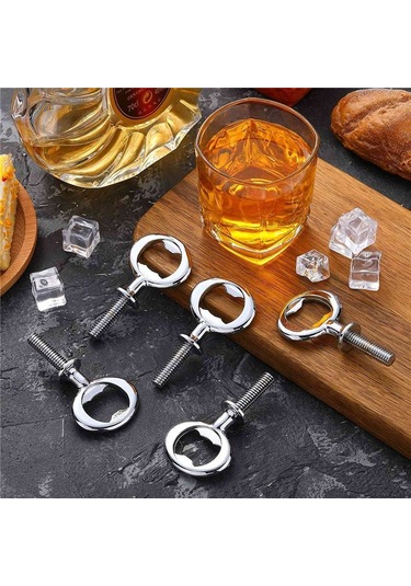Gatherco 8'li Paket Metal Şişe Açacağı Kiti Paslanmaz Çelik Şişe Açacağı Eklentisi Kendin Yap Şişe Açacağı Donanımı Düz Şişe Açacağı Diğer