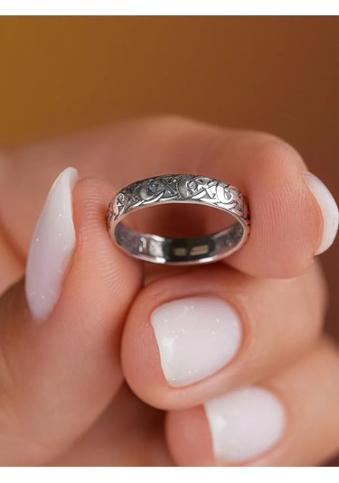 Lucente Kurtarıp Kolla 925 Gümüş Yüzük 214887614 Gri