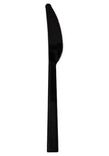 Lüks Bıçak Siyah 17,5 Cm - 100 Adet