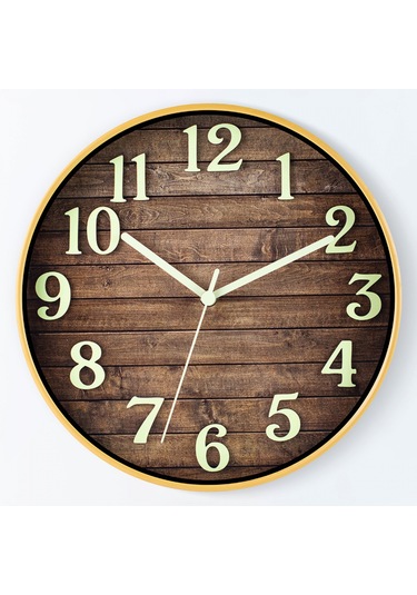 Yaratıcı Işıklı Duvar Saati, 30 Cm Diğer