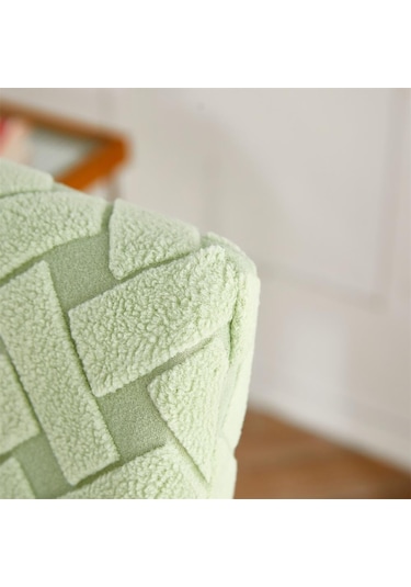 Mavi 1 Parça Sandalye  Yemek Odası İçin Streç Jakarlı Yemek Sandalyesi  Slipcover Elastik  Mutfak Sandalye