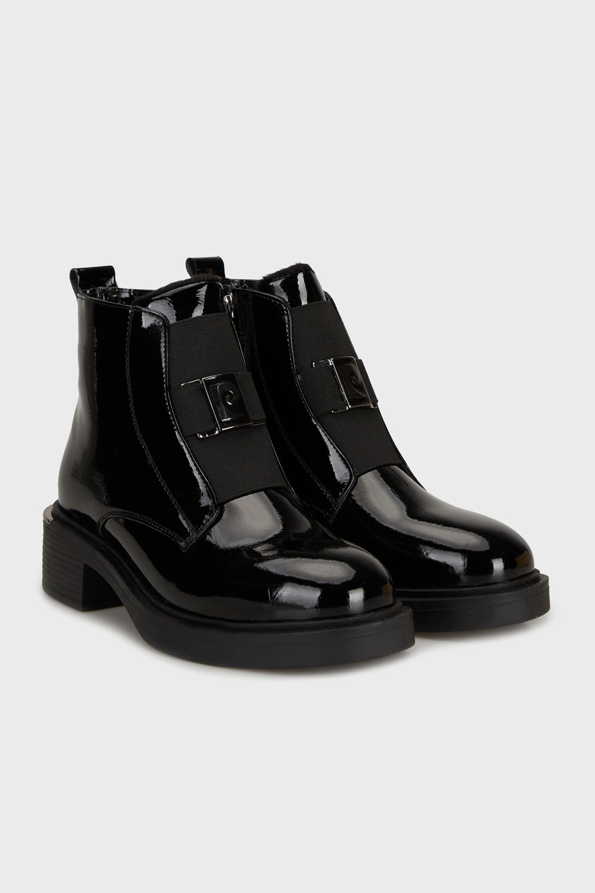 Pierre Cardin Bayan Bot Pc55159 Siyah Kırışık Siyah Kırışık