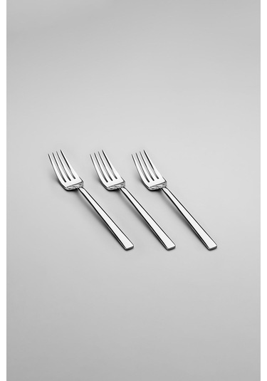 Dalyan Sade 12 Adet Tatlı Çatal Takımı Gri