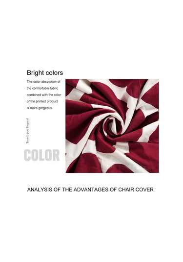 Sones Elastik Her Şey Dahil Tek Kişilik Yarım Daire Baskılı Kanepe Kılıfı Stil Kırmızı