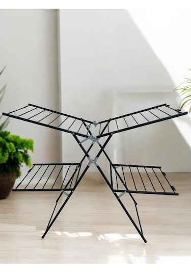 Perilla Milena Iki Katlı Çamaşır Kurutmalık 57060 siyah