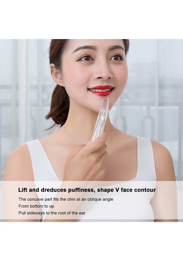 Youtek Yüz Güzellik Gua Sha Aleti: Akrilik Reçine, Transparent, Lenf Drenajı, V-yüz Şekillendirme, Masaj Ve Tıraşlama Şeffaf