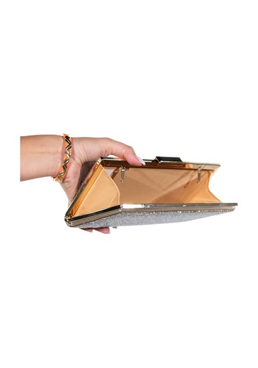 Soho Altın Küçük Taşlı Kadın Abiye Çanta Altın