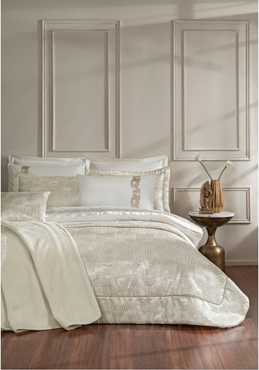 Özdilek Modernes Çeyiz Seti 11 Parça Krem Çok Renkli