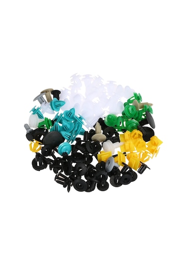 Jeemson 100 Adet Universal Otomobil Nylon Sabitleyici Klipsleri - Kapı Döşeme, Tampon, Panjur İçin Dayanıklı Ve Kolay Kullanım