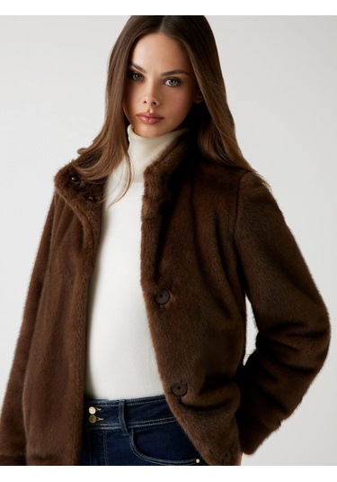 Guess Luna Kadın Kahverengi Kürk W5bl64w3920-f18s Kahverengi