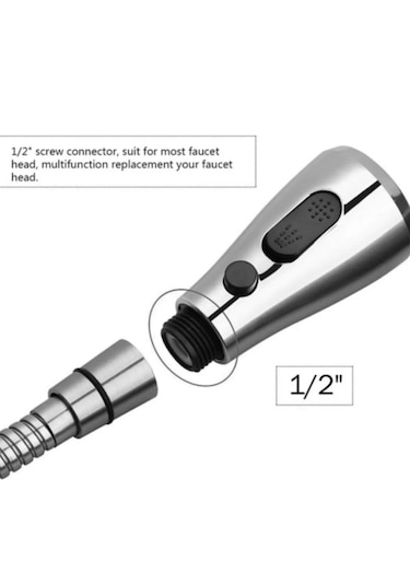 Karizma Lüx Endüstriyel Spiralli Mutfak Evye Bataryası El Duşu 3f