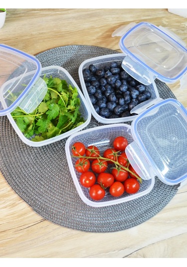 Gds Comfort Yemek Saklama Kapları Seti 600ml Adet, Hava Geçirmez Plastik 479585333 Beyaz