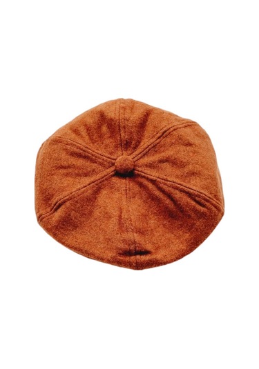 Uniquetrenders Kadın Arkadan Lastikli Kışlık Baretta Şapka Kiremit