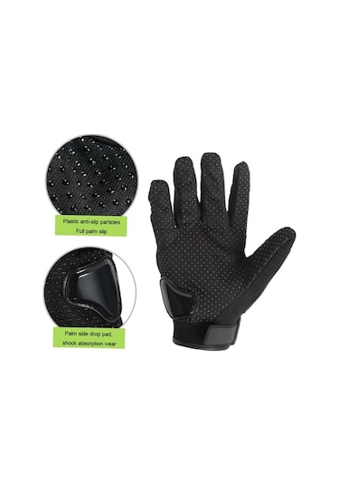 Trendooze Tam Parmak Motosiklet Motosiklet Erkek Eldiveni Pz Model 3