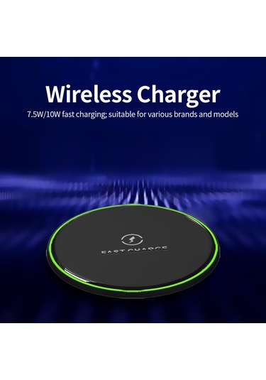 Konesam X251-b Siyah Masaüstü Kablosuz Şarj Cihazı - 10w/7.5w Hızlı Şarj, İphone/samsung Uyumlu, Kılıf İle Direk Şarj, Çoklu Koruma Fonksiyonları