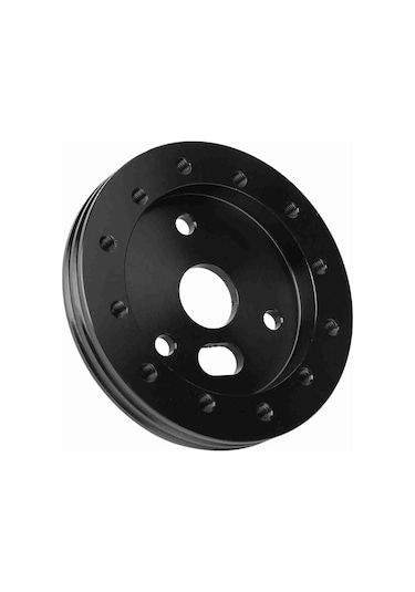 Moveevo 0.5 İnç Alüminyum Direksiyon Spacerı - 6 Delikten 3 Delik Adaptörü, Siyah Cnc İşlenmiş, Evrensel Uyumlu