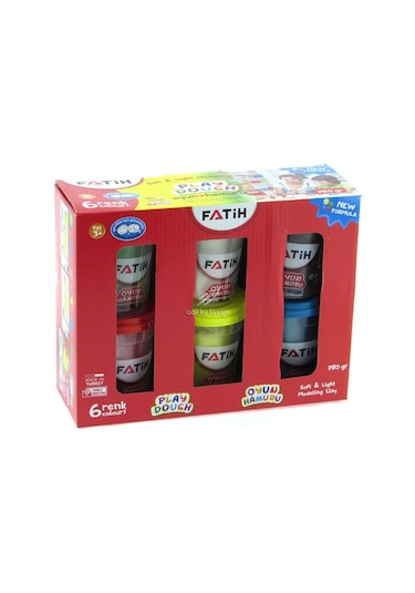 Oyun Hamuru 6 Renk 780 Gr 1 Paket Fatih Ana Renkler Okul Öncesi Kreş Anasınıfı Etkinlikleri