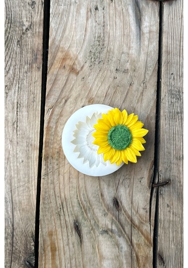 Ayçiçeği Tekli Mum Kalıbı Silikon