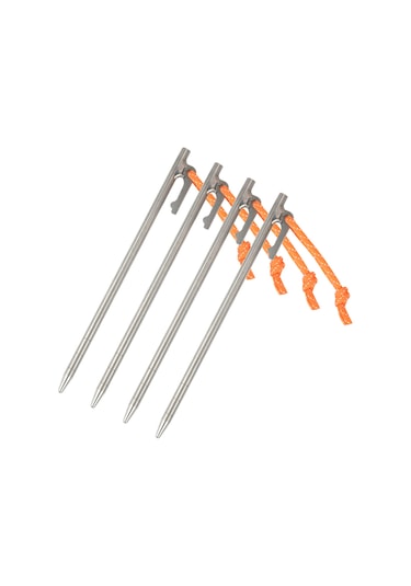 Springsun Titanyum Çadır Kazığı - 4 Adet S Ve L Boyutları Çok Renkli