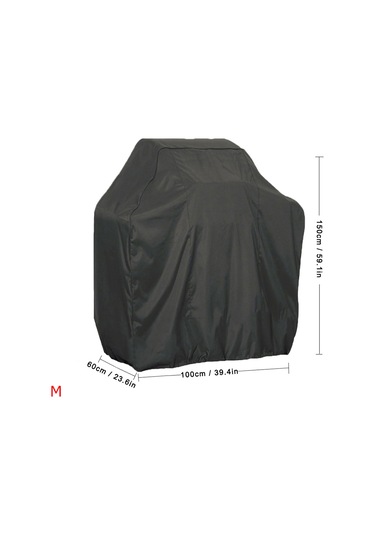 Yaozixa 210d Oksford Kumaş Barbekü Kapağı, Su Geçirmez, Güneş Koruyucu, Dış Mekan Izgaralar İçin, Siyah, M Boy 100 60 150cm Çok Renkli