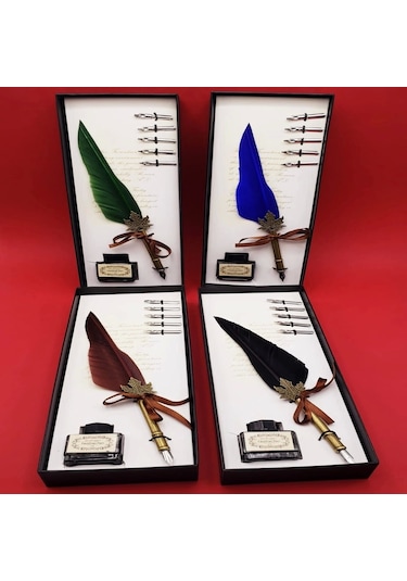 Tüylü Divit Kalem Seti 01