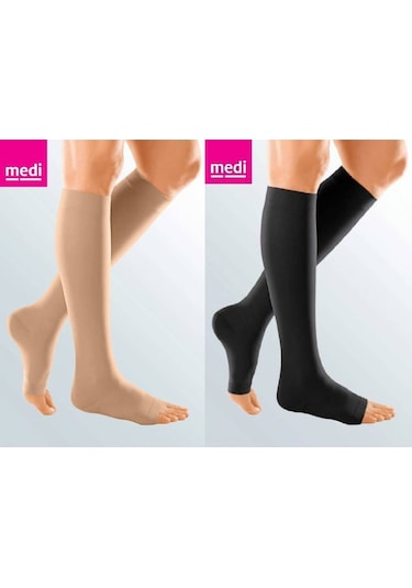 Medi Mediven Duomed Diz Altı Burnu Açık-Kapalı Ccl2 Varis Çorabısiyah Ccl2 M Açık
