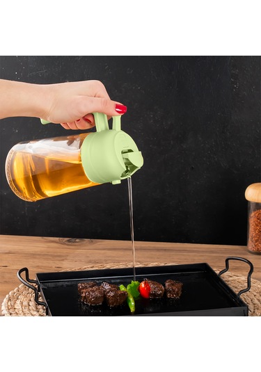 Porsima Alk-1900 Çok Amaçlı Cam Sprey Şişe Yağlık Yağdanlık Yeşil