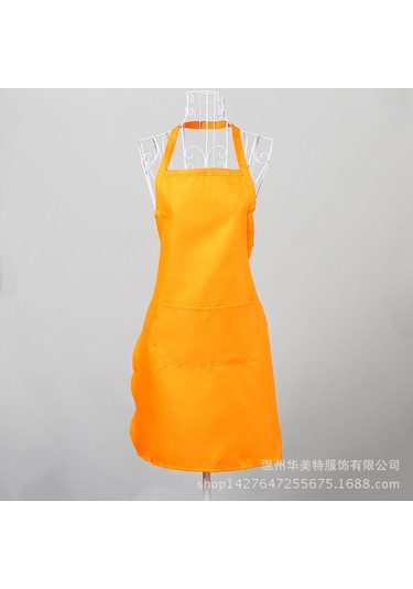 Padalink Restoran Garsonları İçin Turuncu 73x58cm Reklam Apronları - Logo Baskılı, Dayanıklı Malzeme, Ev Ve İş Yeri Kullanıma Uygun