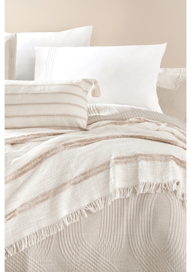 Yataş Bedding Nola Çift Kişilik Infinity Çeyiz Seti - Bej