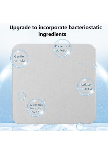 Yumuşak Doku Etkili Mikrofiber İphone İçin Çapak Yok Gri Parlatma Havlusu Ekran Temizleme Bezi