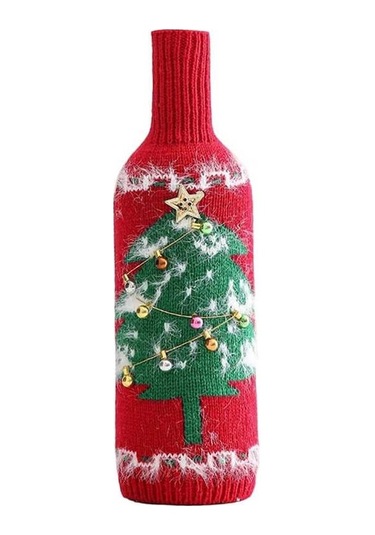 Pazly Yılbaşı Suntek Şişesi Şarap Noel-ağacı Kapağı, El Cl