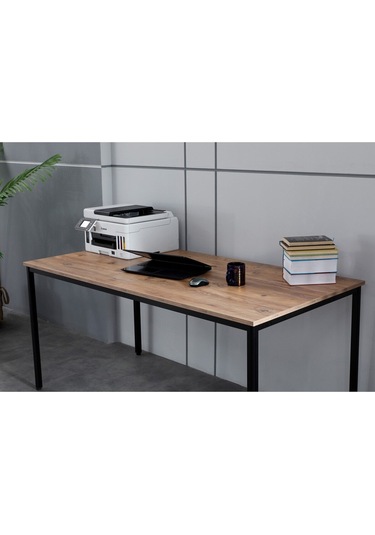 Sehpol Çalışma Masası 160x80x75 Cm Siyah Atlantik Çam