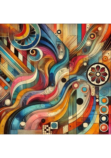 İskandinav Soyut Tablo Set Çerçevesiz 50x50cm Pvc Tablo 4'lü Set 024 Her Bir Tablo 50x50cm Büyüklüğündedir.