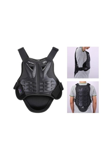 Trendooze Suntek Dirtbike Siyah M Için Motosiklet Koruma Yelek Omurga Df