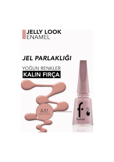 Flormar Jelly Look Jel Tırnak Efektli Parlak Oje JL51 Perfect Selfie