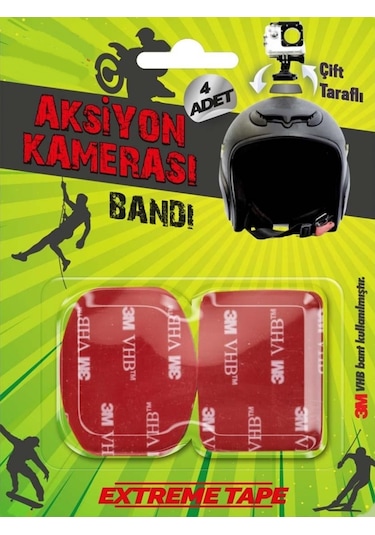 Aksiyon Kamerası Yapıştırma Bandı 3m Kamera Montaj Bandı