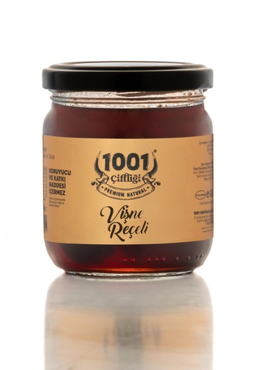 1001 Çiftliği El Yapımı Doğal Vişne Reçeli 200gr