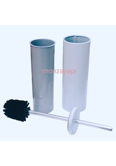 Prima Nova Çelik Çöp Kovası Soft Ve Wc Tuvalet Fırçası Beyaz