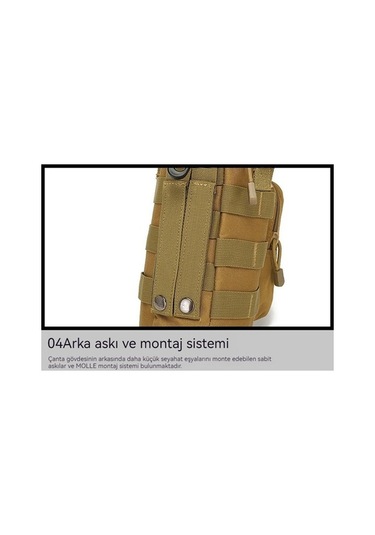 Taktik Açık Seyahat Kamp Su Şişesi Çantası-kahverengi 02 Mq Kahverengi