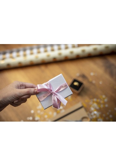 Brother Pembe Kurdele Üzerine Altın Yazılı Şerit 1