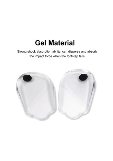 Vkemall Transparan Silikon Jel Ortopedik Tabanlık - M 35-39 , L 40-45 , S 26-34 Boyutları