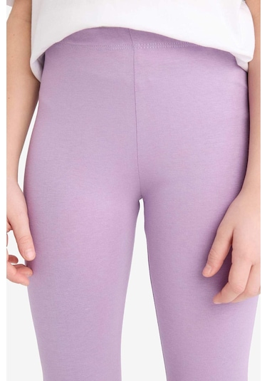 DeFacto Kız Çocuk Midi Tayt B5656A825SMPR254 Mor