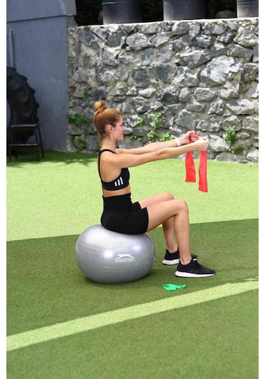 Slazenger Active Pilates Set (55 Cm Gymball + Pilates Bandı + Loo