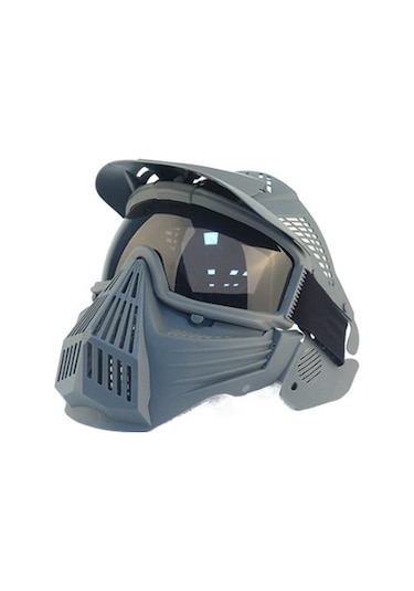 Primepickings Taktik Saha Koruyucu Maske Açık Sürüş Koruması Büyük Maske Altın